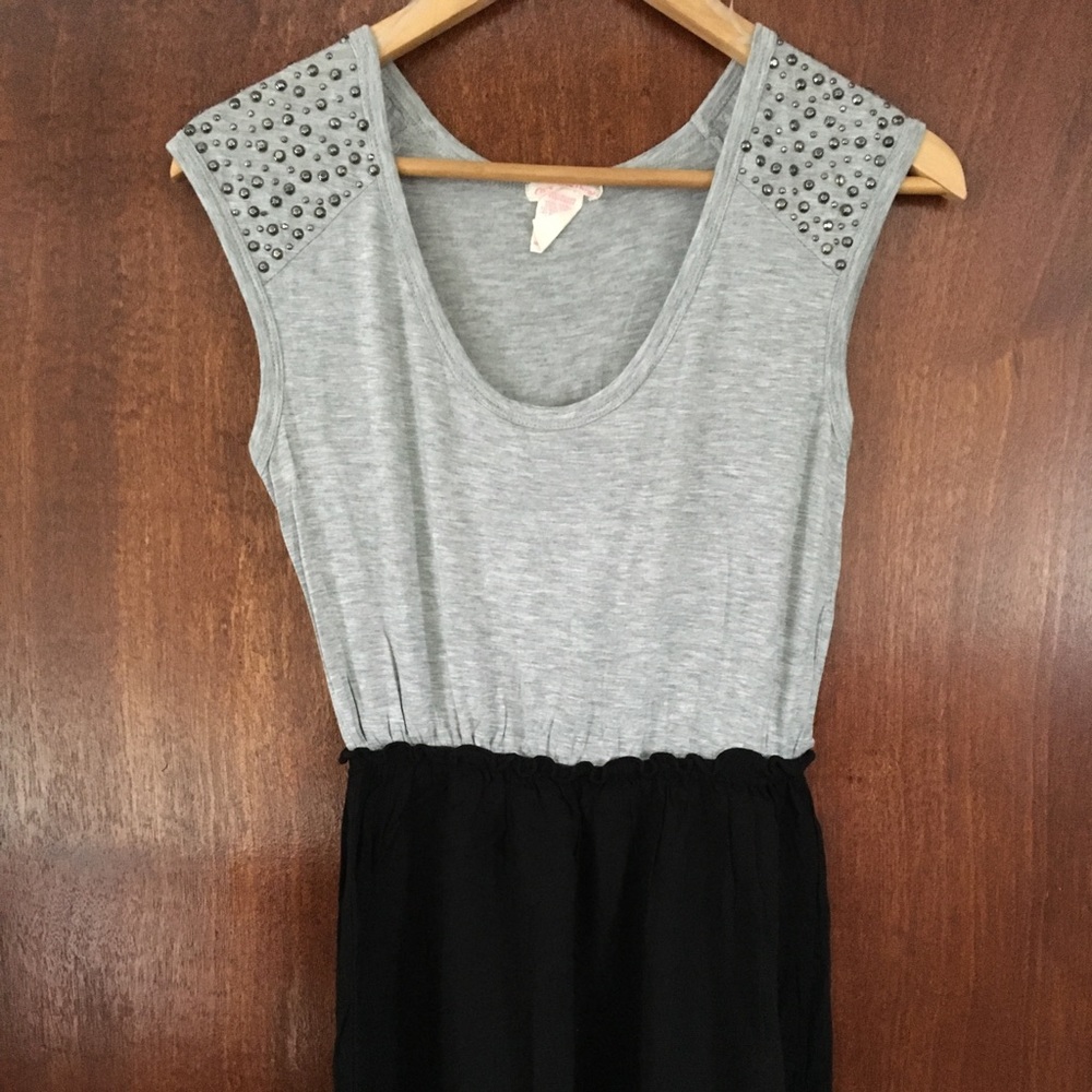 Mini Black and Gray Dress